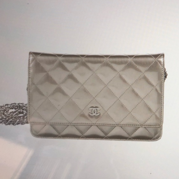 AUTHENTIC!!!  CHANEL QUILTED WALLET ON A CHAIN - Picture 12 of 14